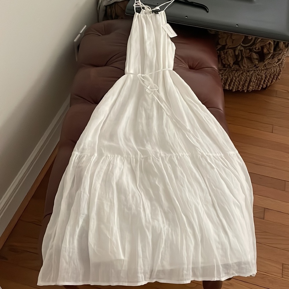 White linen maxi dress - Picture 4 of 4